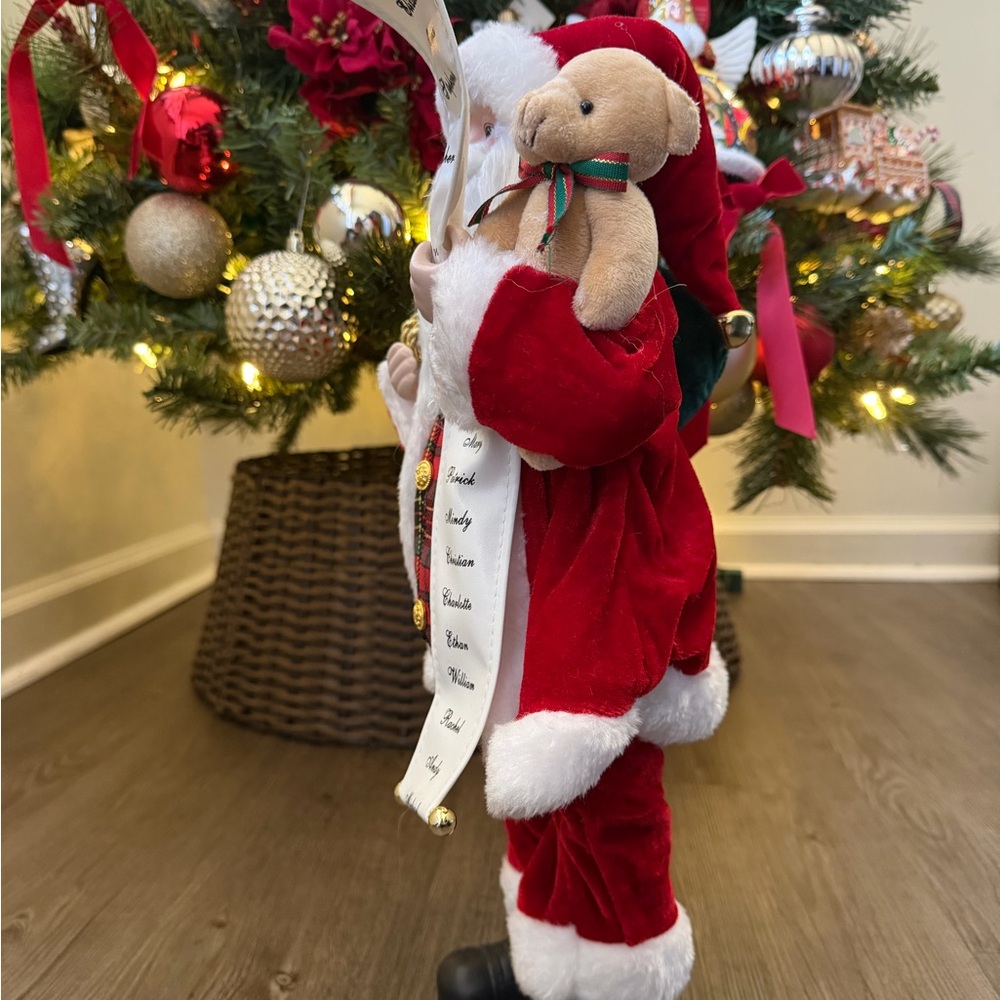 Festive Santa Claus Holiday Figurine in Red and White - Picture 7 of 7